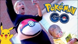 🔴 POKÉMON GO PREGNANT BELLY PAINTING 🎨 [upl. by Bernardina]