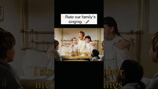 Rate our family’s singing 🎁littlemissoliveofficial soundofmusic shorts sharpefamilysingers [upl. by Rengia]