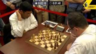 Anand vs Gelfand  2013 Tal Memorial Blitz Chess [upl. by Ellecrag]