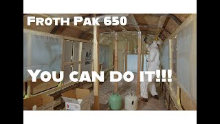 How To Spray Foam A Bus Complete Walkthrough Start to FinishSkoolie Ep 34 [upl. by Crystie]