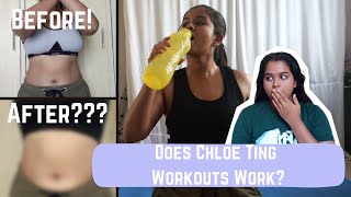 I did a Chloe Ting Challenge Does it really work BEFORE amp AFTER  Get healthy with Sharu ep 1 [upl. by Reece3]