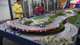 Handling The Hairpin at Road Trip Raceway Carrera Digital 132nd Scale Racing slotcars [upl. by Tebasile734]