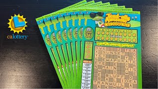 8 CROSSWORD SCRATCH OFFS IN A ROW💰😁🤞 [upl. by Ilyssa]