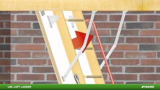 FAKRO loft ladders  LWL wooden loft ladder [upl. by Haral877]