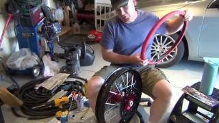 How to Install 18quot TUBliss on new Warp 9 Elite Rims with Maxxis Desert IT [upl. by Riorsson200]