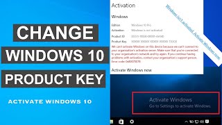 How To Change Windows 10 Product Key  Activate Windows 10 [upl. by Aram760]