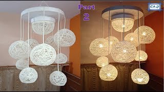 Make a Home Made Wrapped Balloon Lamp Part 2 Easy Home Made Lamp by Crazy Art 4 U [upl. by Aener]