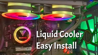 Liquid Cooler Gamdias Chione M2 240 Unbox Install [upl. by Eidissac657]