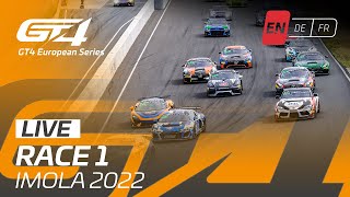 LIVE  Race 1  Imola  GT4 European Series 2022 English [upl. by Palmer]