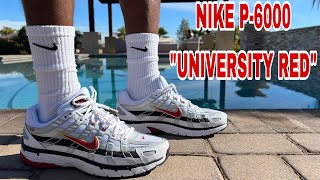 NIKE P6000 quotPLATINUM VARSITY REDquot REVIEW amp ON FEET WOW TALK ABOUT COMFORTABLE TRY THESE OUT [upl. by Blunt]