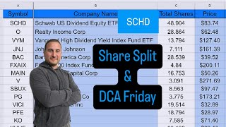 DCA Friday SCHD Q3 Dividend amp Share Split [upl. by Sonahpets775]