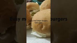 simple mini zingers  easy to make zingerburger zinger chicken burger [upl. by Keir]