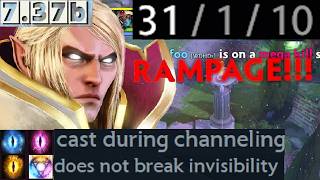 HOW TO ABUSE INVOKER BROKEN META  31 KILLS RAMPAGE  737b INVOKER GAMEPLAY [upl. by Maible]