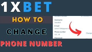 How to change 1xbet phone number  1xbet phone number change  1xbet phone number link problem [upl. by Arok]