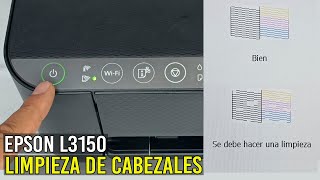 Cómo Limpiar Cabezales y Test de Inyectores desde el Panel de Control EPSON L3150Fácil y Rápido [upl. by Niawd402]