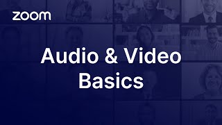 Zoom Audio and Video Basics [upl. by Ondrea]