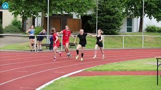 Staffellauf  4x100 Meter bei dem Leichtathletik Sportfest der Schulen in Wipperfürth [upl. by Jarus]