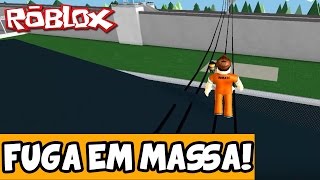 A MELHOR FUGA EM MASSA  Roblox Prison Life [upl. by Nylodnewg]