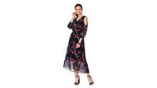 LaBellum by Hillary Scott ColdShoulder Maxi Dress [upl. by Alaine]