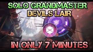 Solo Grandmaster  Devils Lair  Titan  in ONLY 7 minutes [upl. by Willette]