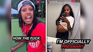 Kenzo B Gets Pregnant by… Dthang Reacts To Being Pregnant [upl. by Bogart333]