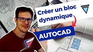 Comment créer un bloc dynamique sur Autocad [upl. by Hsirap]