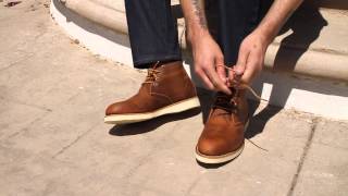 How to Wear Red Wing Chukka Copper Desert Boots  Details [upl. by Atla133]