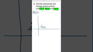 Short trick to find orthocenter of a triangle [upl. by Annavoj309]