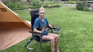 KingCamp Adjustable High Back Camping Chair KC2217 [upl. by Honoria794]