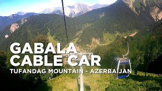 Cable Car Ride to Tufandag Mountain Resort  Gabala Cable Car Experience  Gabala Azerbaijan [upl. by Lehman]