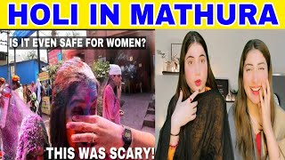 My HONEST EXPERIENCE Holi 2024 as a SOLO Female in MATHURA  Scary and EyeOpening [upl. by Ydroj]