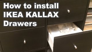 How to install Kallax Drawers from IKEA IKEA Kallax [upl. by Asirrak413]