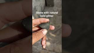 stone gold glitter goldstone Stone with natural gold glitter seems like God colour his art [upl. by Adnaral650]