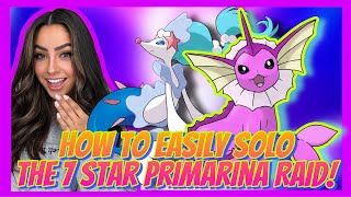 How To EASILY SOLO The 7 Star Primarina Raid  Pokemon Scarlet amp Violet [upl. by Scuram629]