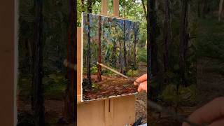 Impressionist painting timelapse in Poinsett State Park oilpainting impressionism pleinair [upl. by Suidualc]