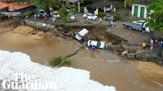 Deadly flooding and landslides in Brazils São Paulo state [upl. by Prober]