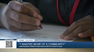 Program connecting male educators of color marks first year in Tulsa [upl. by Aluin]