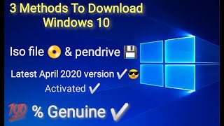 Download Windows 10 Latest ISO File  Activated FreeampEasy  64\32 Bit Home Pro Edu [upl. by Bopp]