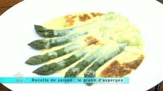 Recette de saison  le gratin dasperge [upl. by Birdt]