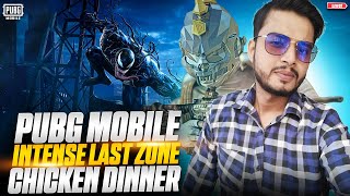 solo vs squad PUBG Mobile Intense Last Zone Chicken Dinner [upl. by Osrock]