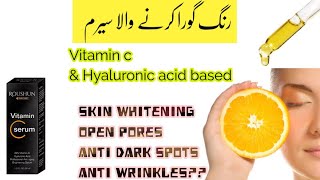 Roushun Vitamin C serum honest Review  Skin whitening and brightening Serum  Remove Darkness [upl. by Klenk]