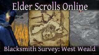 Blacksmith Survey West Weald Elder Scrolls Online Gold Road ESO [upl. by Daile]