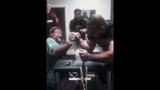 Devon Larrat Vs Ermes Gasparini After Pull 2024 Edit 🦾🔥 devonlarratt armwrestling shortsvideo [upl. by Assirok]