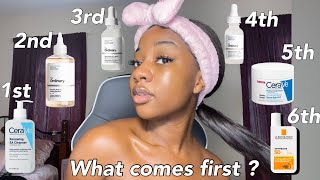 HOW TO LAYER YOUR SKINCARE PRODUCTS  The best method for clear skin [upl. by Zetnahs185]