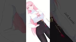 Calliope Mori vtuber hololive calliopemori timelapse hololiveenglish moricalliope [upl. by Naitsyrk]