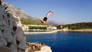 CLIFF JUMPING in CROATIA  20 METRES [upl. by Chandless]