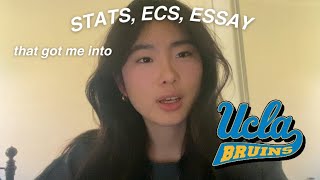 STATS ECs ESSAYS that got me into UCLA [upl. by Dnomrej]