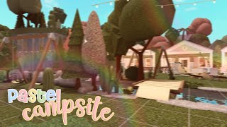 blush pastel campsite speedbuild  roblox  bloxburg [upl. by Quintessa781]