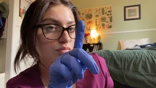 ASMR examining you at the clinic 👩🏻‍⚕️💉😷 [upl. by Esnahc]