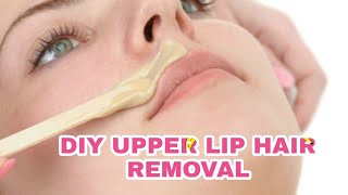 DIY UPPER LIP HAIR REMOVAL  SKIN CARE [upl. by Winfred]